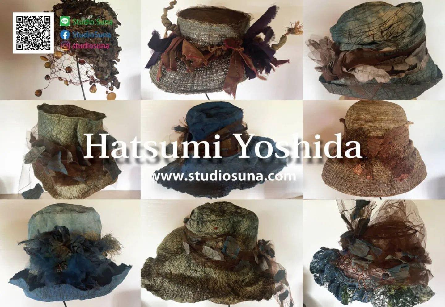 Hatsumi Yoshida 夏の帽子と涼しい服展