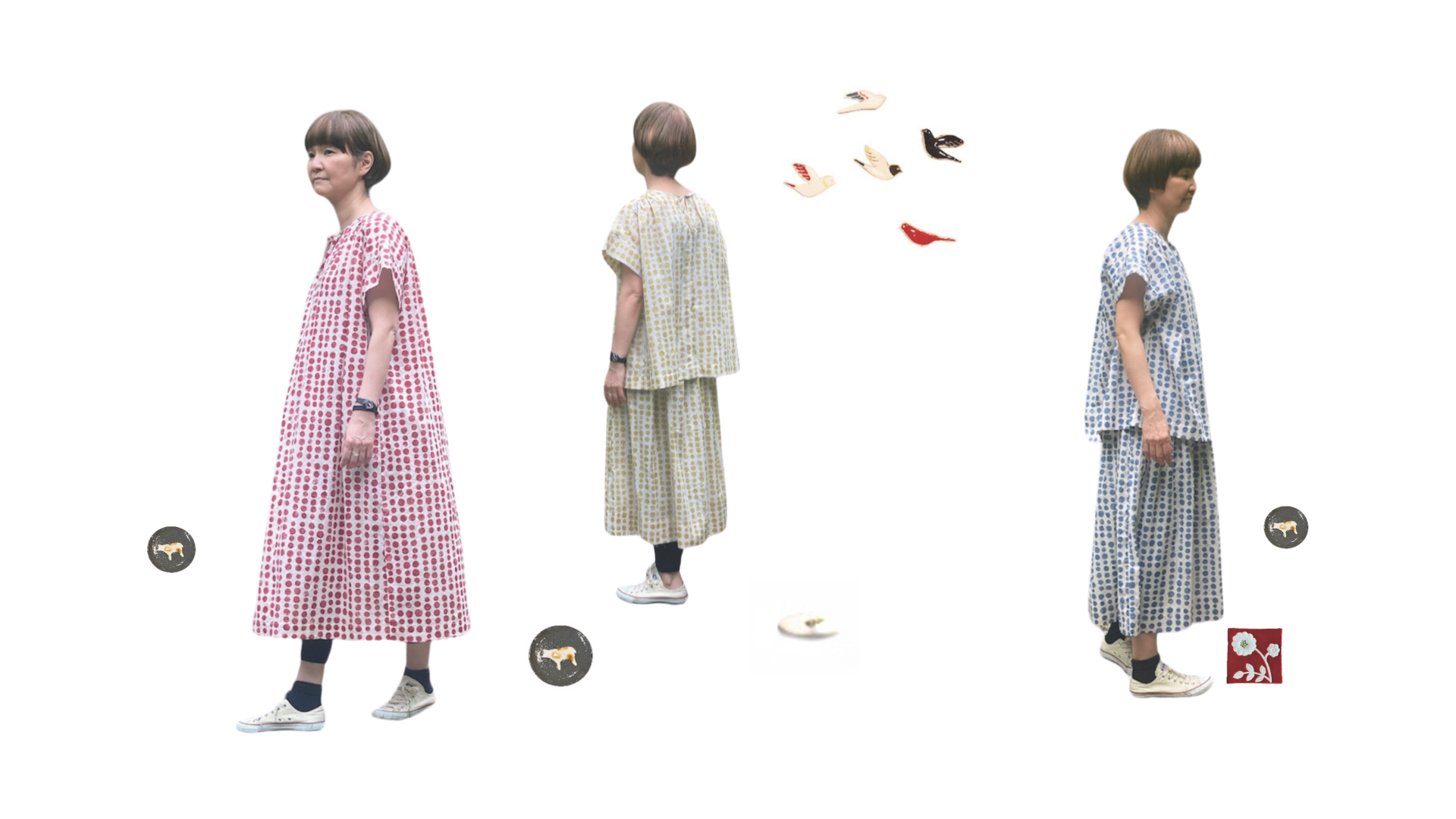 クーの夏服　松尾摂子の焼き物や絵